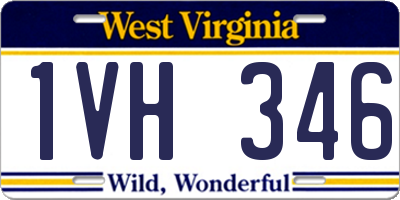 WV license plate 1VH346