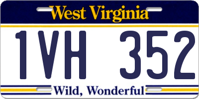 WV license plate 1VH352