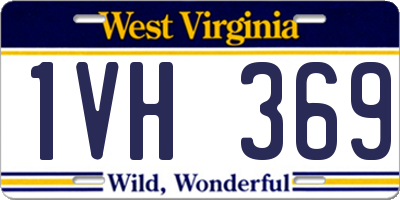 WV license plate 1VH369