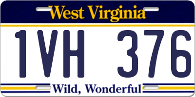 WV license plate 1VH376