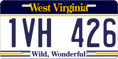 WV license plate 1VH426