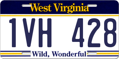WV license plate 1VH428