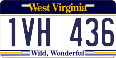 WV license plate 1VH436
