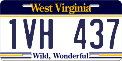 WV license plate 1VH437