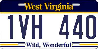 WV license plate 1VH440