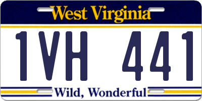 WV license plate 1VH441