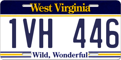 WV license plate 1VH446