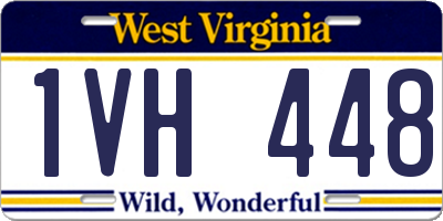 WV license plate 1VH448