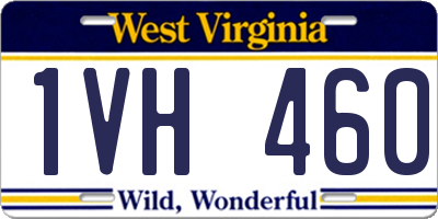 WV license plate 1VH460