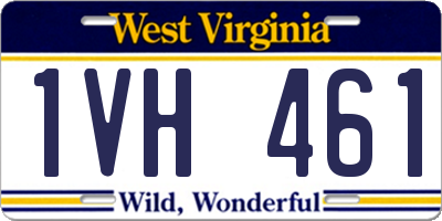 WV license plate 1VH461
