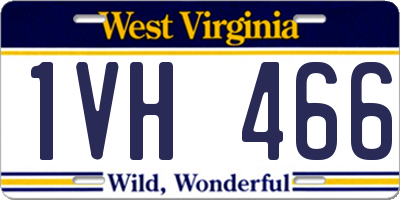 WV license plate 1VH466
