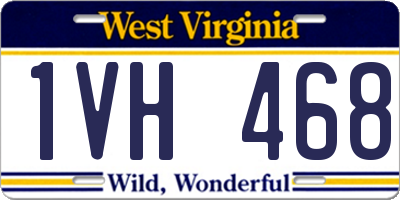 WV license plate 1VH468