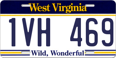WV license plate 1VH469