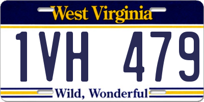 WV license plate 1VH479