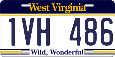 WV license plate 1VH486
