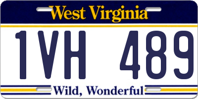 WV license plate 1VH489