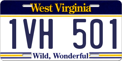 WV license plate 1VH501