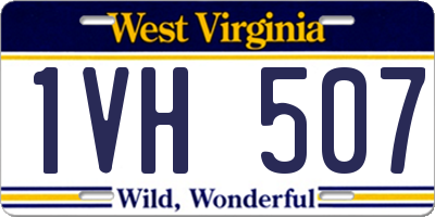 WV license plate 1VH507