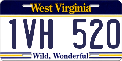WV license plate 1VH520