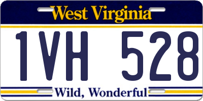 WV license plate 1VH528