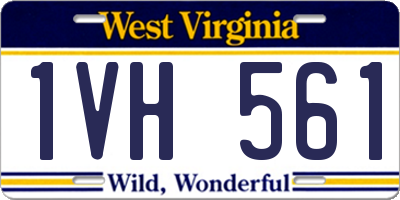 WV license plate 1VH561