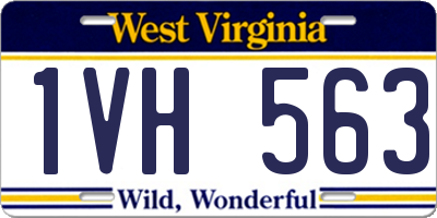 WV license plate 1VH563
