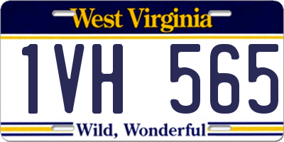 WV license plate 1VH565