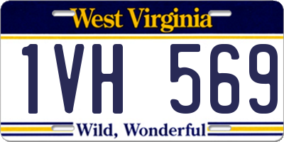 WV license plate 1VH569