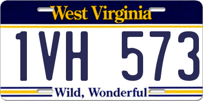 WV license plate 1VH573