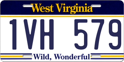 WV license plate 1VH579