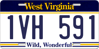 WV license plate 1VH591