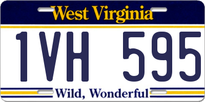 WV license plate 1VH595