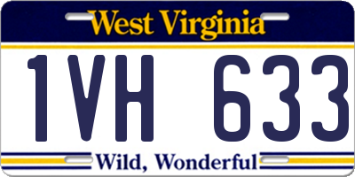 WV license plate 1VH633