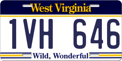 WV license plate 1VH646