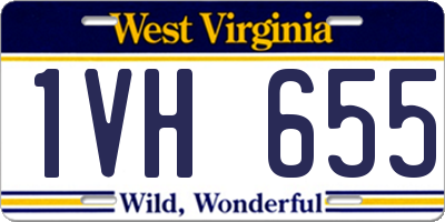 WV license plate 1VH655