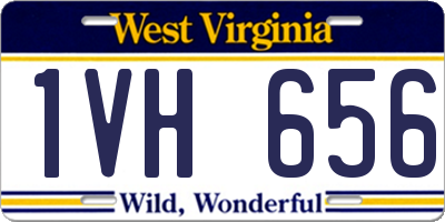 WV license plate 1VH656