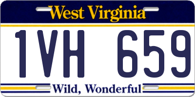 WV license plate 1VH659