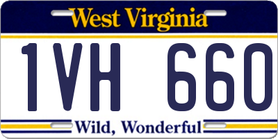 WV license plate 1VH660
