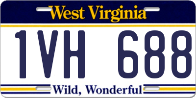 WV license plate 1VH688