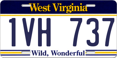 WV license plate 1VH737