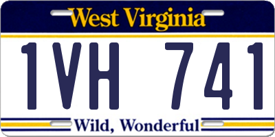 WV license plate 1VH741