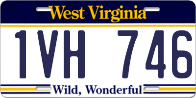 WV license plate 1VH746