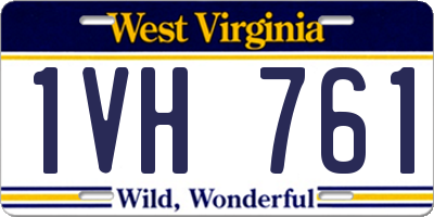WV license plate 1VH761