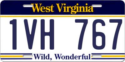 WV license plate 1VH767