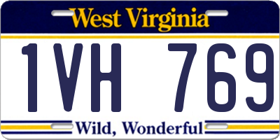 WV license plate 1VH769