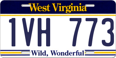 WV license plate 1VH773