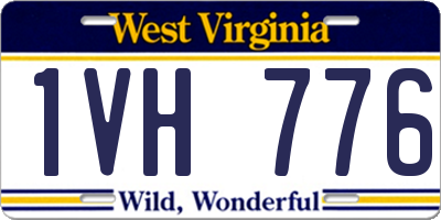 WV license plate 1VH776