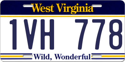 WV license plate 1VH778