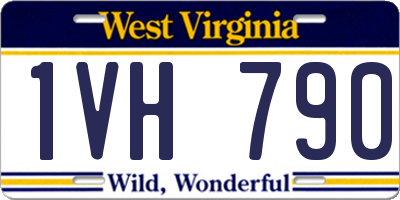 WV license plate 1VH790