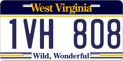 WV license plate 1VH808